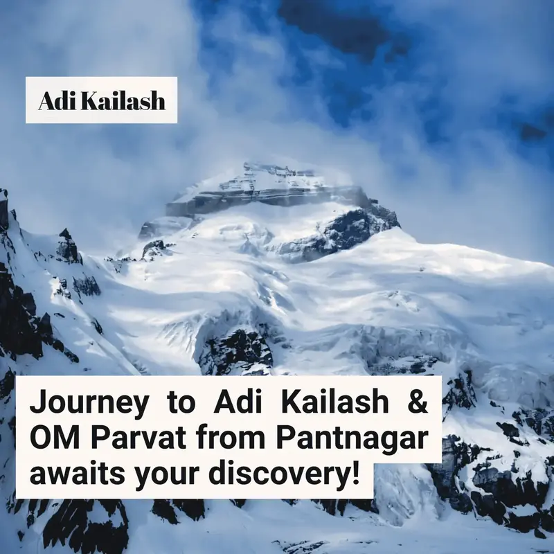 A serene view of the landscape near Adi Kailash